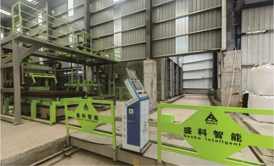 Línea de producción de ladrillos de residuos sólidos en la fábrica de nuestro cliente en HUNAN