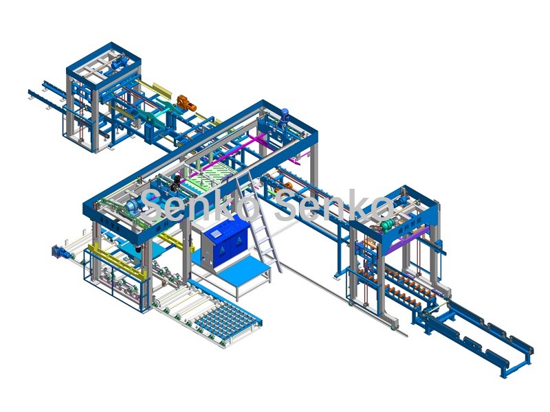 Apilador de bloques/ladrillos con servomotor completo MDJ-Z1200B - Senko