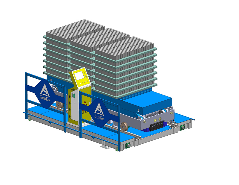 Carro de transferencia RGV multicapa para horno de curado de bloques de ladrillo de tres capas